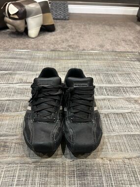 Skechers Men’s Black Slip-On Style Lace Sneakers
